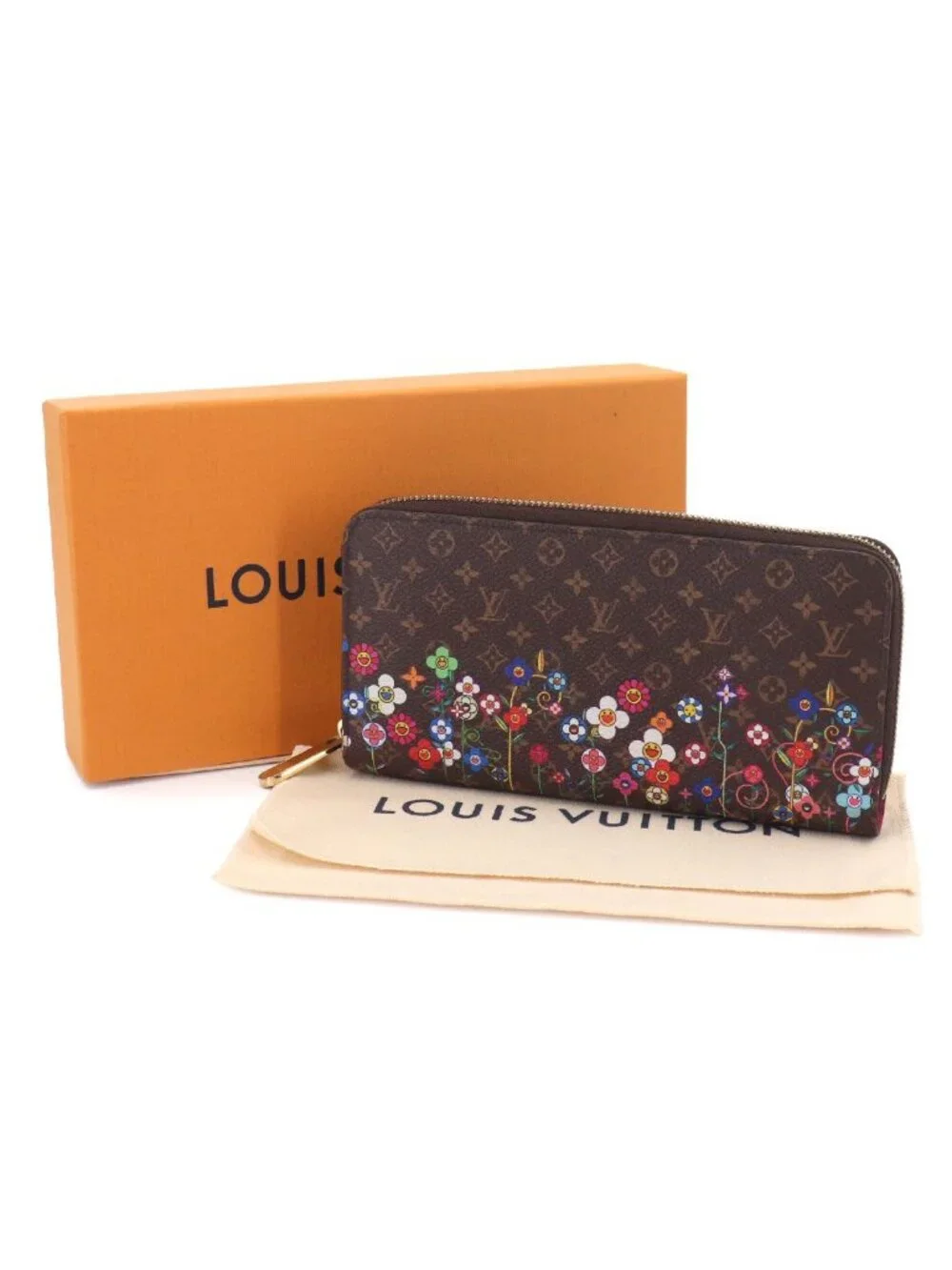 Louis Vuitton LV Takashi Murakami Zippy Wallet Zip Around Monogram